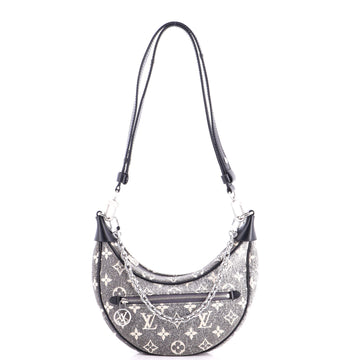 Loop Handbag Monogram Jacquard Denim
