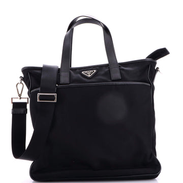 Convertible Pocket Zip Tote Tessuto Large
