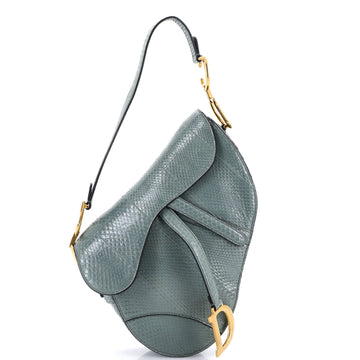 Saddle Handbag Python Medium