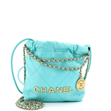 22 Chain Hobo Quilted Calfskin Mini