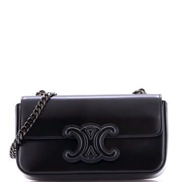 Triomphe Chain Shoulder Bag Leather Small