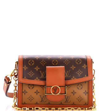 Dauphine Shoulder Bag Reverse Monogram Canvas MM