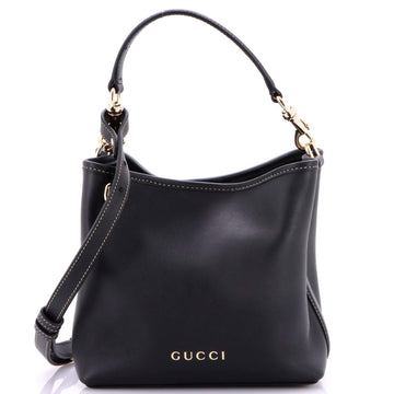 Emblem Bucket Bag Leather Small