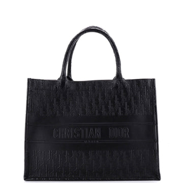 Book Tote Oblique Embossed Calfskin Medium