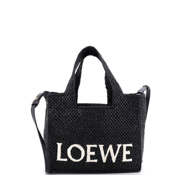 Paula's Ibiza Logo Convertible Tote Raffia Mini