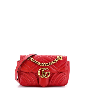 GG Marmont Flap Bag Matelasse Leather Mini