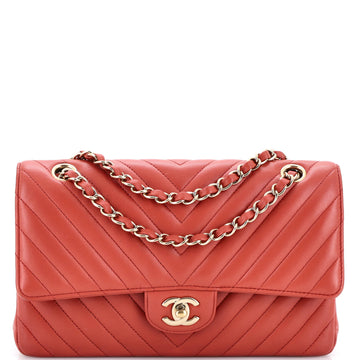 Classic Double Flap Bag Chevron Lambskin Medium