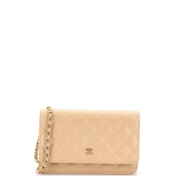 Wallet on Chain Quilted Caviar