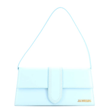 Le Bambino Top Handle Flap Bag Leather Long