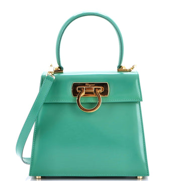 Gancini Convertible Top Handle Bag Leather Mini