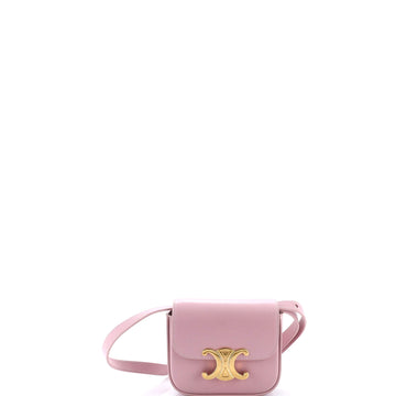 Triomphe Shoulder Bag Smooth Calfskin Mini