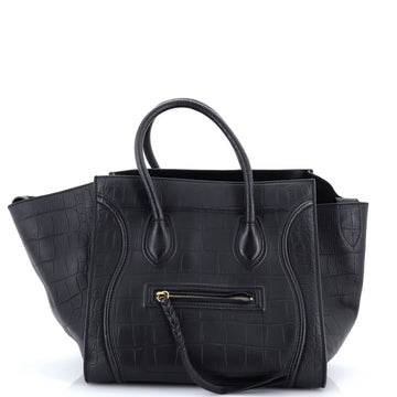 Phantom Bag Crocodile Embossed Leather Medium