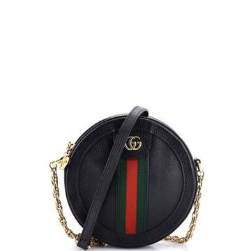 Ophidia Round Shoulder Bag Leather Mini