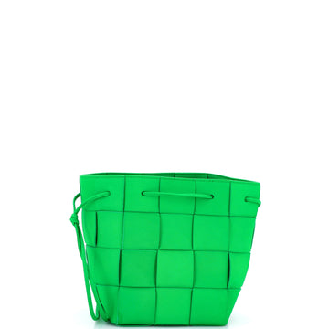Cassette Bucket Bag Maxi Intrecciato Leather Small