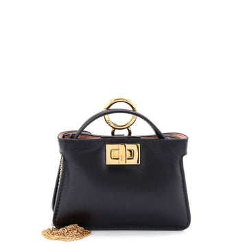 Peekaboo Bag Charm Leather Nano