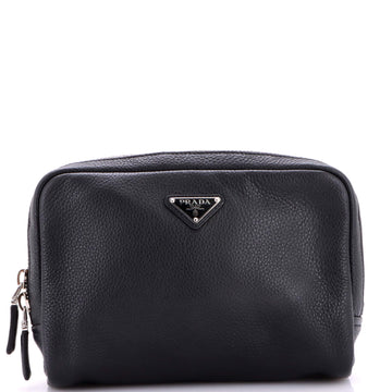 Zip Shoulder Waist Bag Vitello Daino
