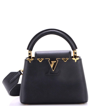 Capucines Bag Leather with Embellished Detail Mini