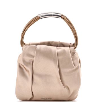 Pochon Top Handle Bag Satin Mini