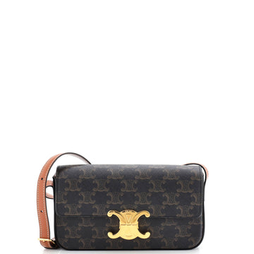 Triomphe East-West Shoulder Bag Triomphe Coated Canvas