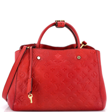 Montaigne Handbag Monogram Empreinte Leather MM