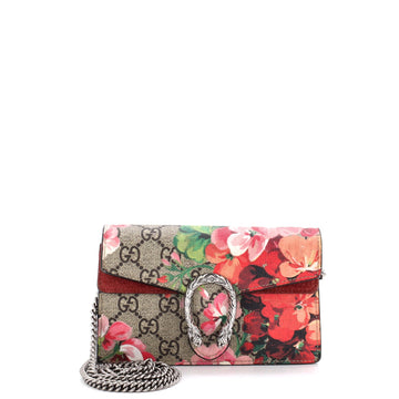 Dionysus Bag Blooms Print GG Coated Canvas Super Mini