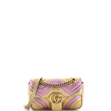 GG Marmont Flap Bag Matelasse Leather Mini