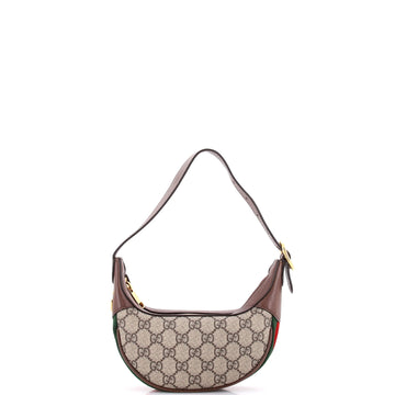 Ophidia Half Moon Bag GG Coated Canvas Mini