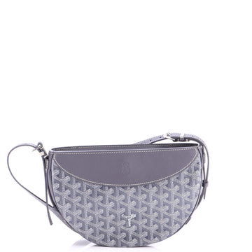 Hirondelle Shoulder Bag Coated Canvas and Leather