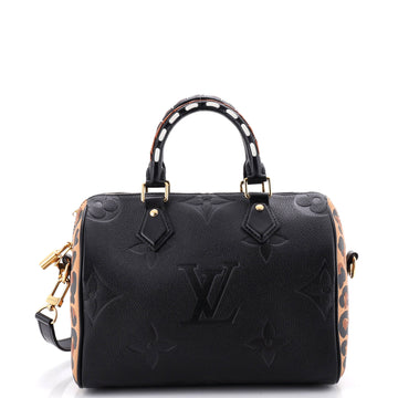 Speedy Bandouliere Bag Wild at Heart Monogram Empreinte Giant 25
