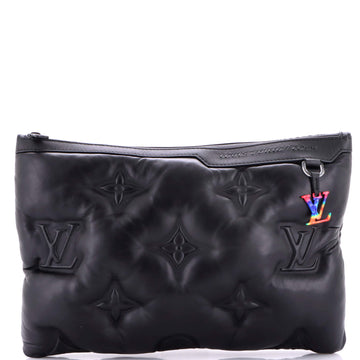 A4 Pouch Monogram Puffer Lambskin