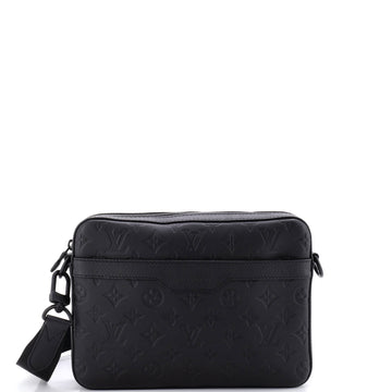 Trio Messenger Bag Monogram Shadow Leather