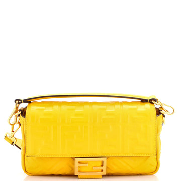 Baguette NM Bag Zucca Embossed Leather Medium