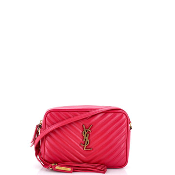 Lou Camera Bag Matelasse Chevron Leather Small
