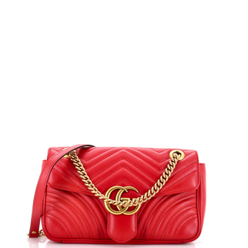 GG Marmont Flap Bag Matelasse Leather Medium