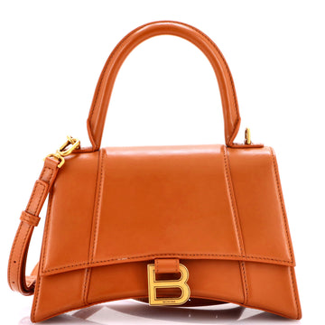 Hourglass Top Handle Bag Leather Small