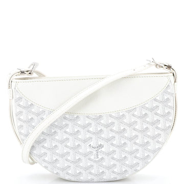 Hirondelle Shoulder Bag Coated Canvas and Leather