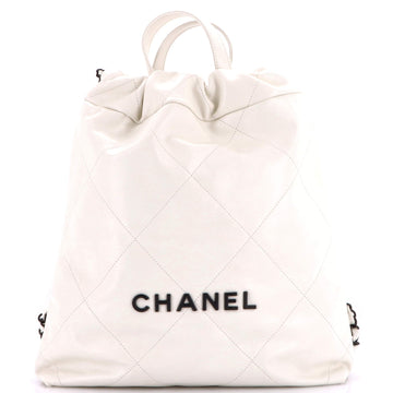 22 Chain Backpack Quilted Calfskin Medium
