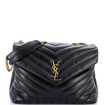Loulou Shoulder Bag Matelasse Chevron Leather Medium