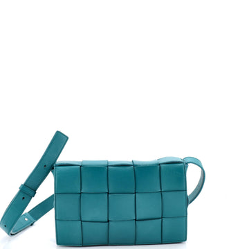 Cassette Crossbody Bag Maxi Intrecciato Leather Small