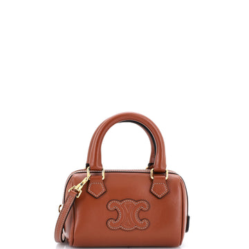 Cuir Triomphe Boston Bag Leather Mini