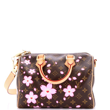 x Takashi Murakami Speedy Handbag Limited Edition Cherry Blossom Monogram 25