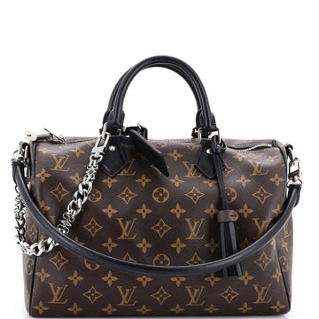 Dark Speedy Soft Bandouliere Bag Monogram Canvas 30