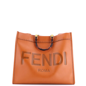 Sunshine Shopper Tote Leather Large