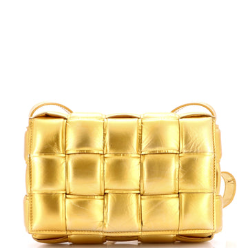 Cassette Crossbody Bag Padded Maxi Intrecciato Leather