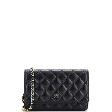 Wallet on Chain Quilted Caviar