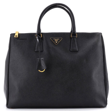 Double Zip Lux Tote Saffiano Leather XL