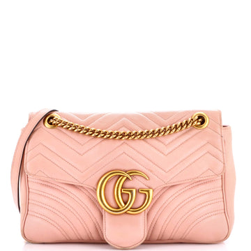 GG Marmont Flap Bag Matelasse Leather Medium