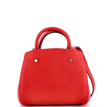 Montaigne Handbag Monogram Empreinte Leather Nano