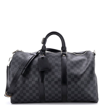 Keepall Bandouliere Bag Damier Graphite 45