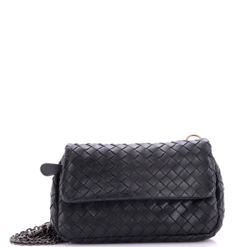 Expandable Chain Crossbody Bag Intrecciato Nappa Small